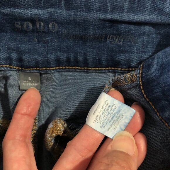 SOHO New York & Company Jegging Womens Size S Blue Med Waist Pull-on Jeans - Picture 9 of 10